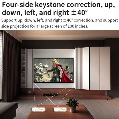 Full HD 1080P 4K Smart Projector Auto Focus Android 13 5G Wifi DLP Proyector 10500Mah Battery Mobile Smartphone Beamer
