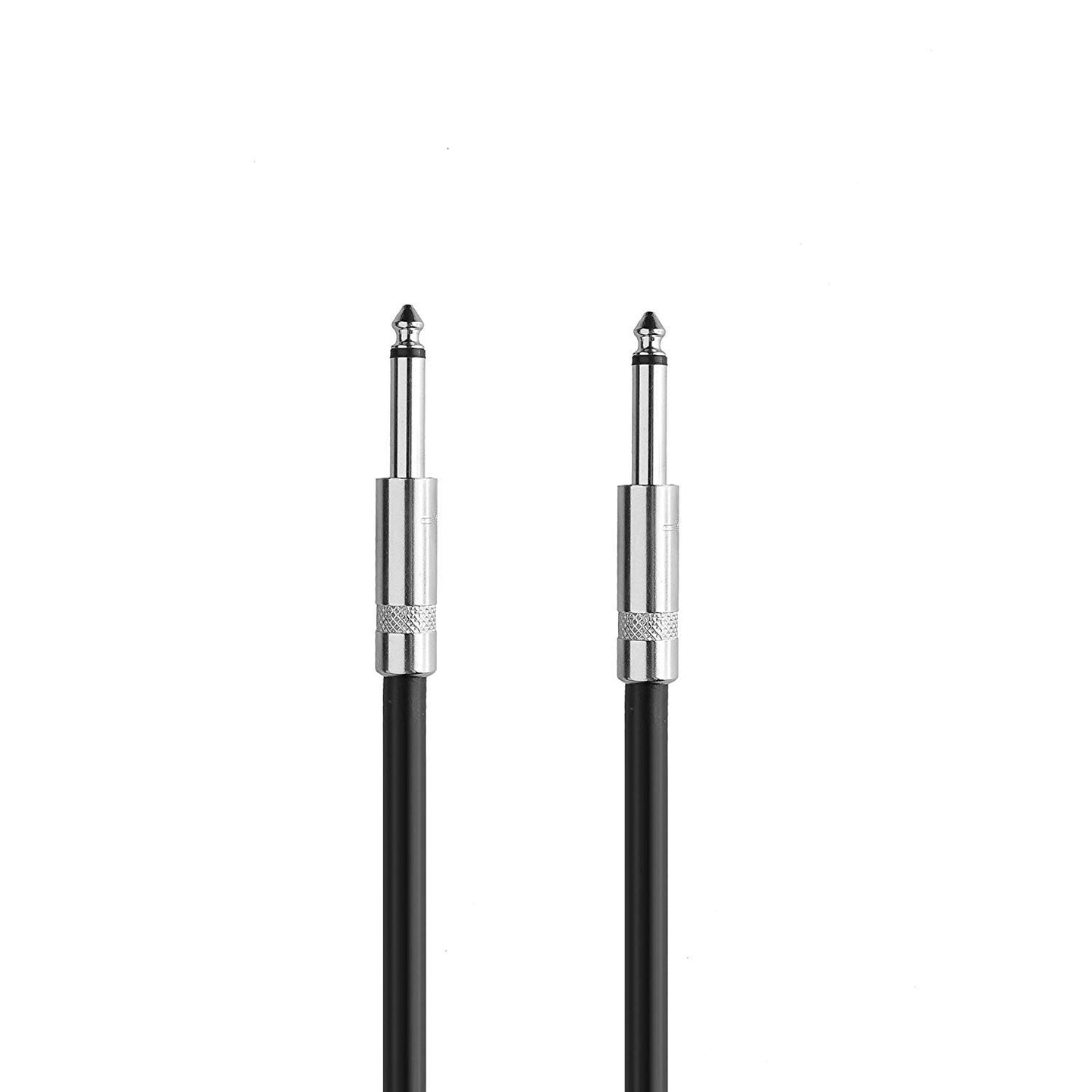 2-Pack 100 Ft 1/4" TS Speaker Cable, True 12 AWG for DJ and PA Systems