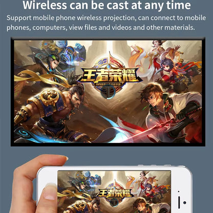 Full HD 1080P 4K Smart Projector Auto Focus Android 13 5G Wifi DLP Proyector 10500Mah Battery Mobile Smartphone Beamer
