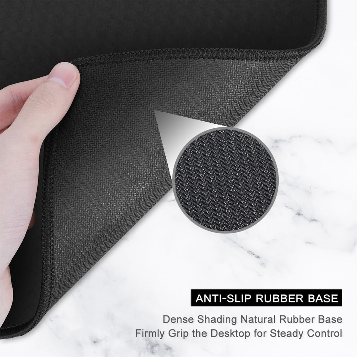 Oversized Forest Desk Mouse Pad - 35.4 x 15.7 Inch Extended Gaming Mat with Non-Slip Rubber Base and Stitched Edges, XXL Ultra Thin Full Desk Pad for PC and Laptop Use