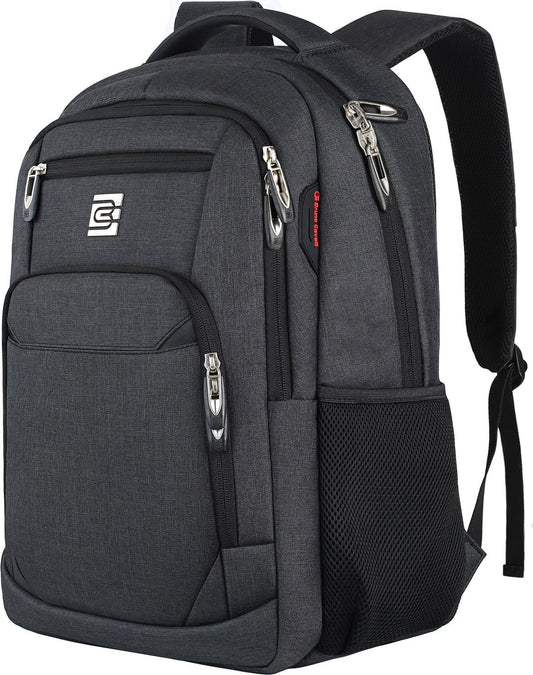 Laptop Backpack,Business Travel anti Theft Slim College Backpack | Water Resistant Durable Computer Bag Gift for Women & Men Fits 15.6 Inch Laptop and Notebook - Black