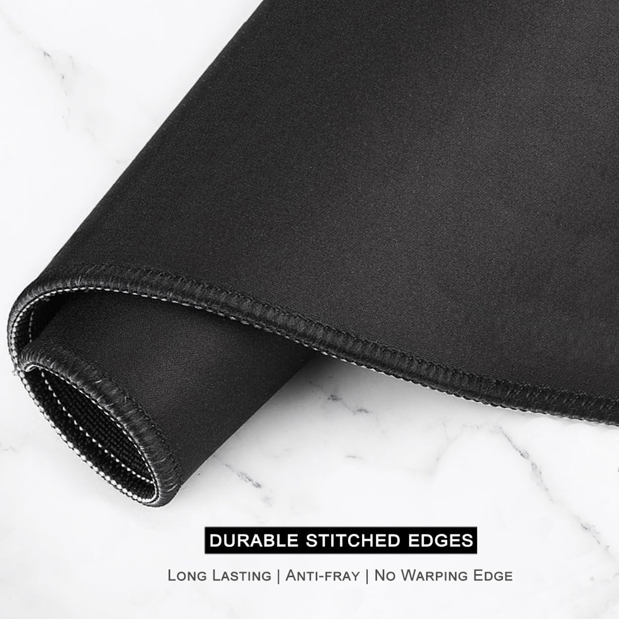 Oversized Forest Desk Mouse Pad - 35.4 x 15.7 Inch Extended Gaming Mat with Non-Slip Rubber Base and Stitched Edges, XXL Ultra Thin Full Desk Pad for PC and Laptop Use