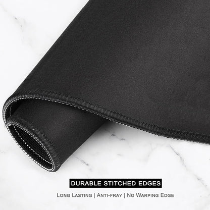 Oversized Forest Desk Mouse Pad - 35.4 x 15.7 Inch Extended Gaming Mat with Non-Slip Rubber Base and Stitched Edges, XXL Ultra Thin Full Desk Pad for PC and Laptop Use